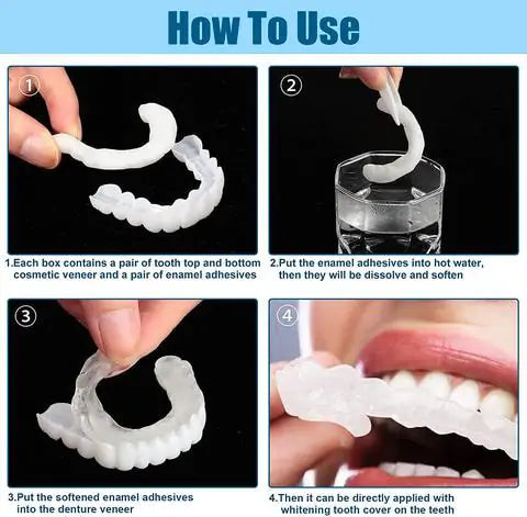 🦷 QIAWI™-Premium Custom Silicone Denture Set 👨⚕️ Dual Certification by the American Dental Association(ADA) & the U.S. Food and Drug Administration(FDA)
