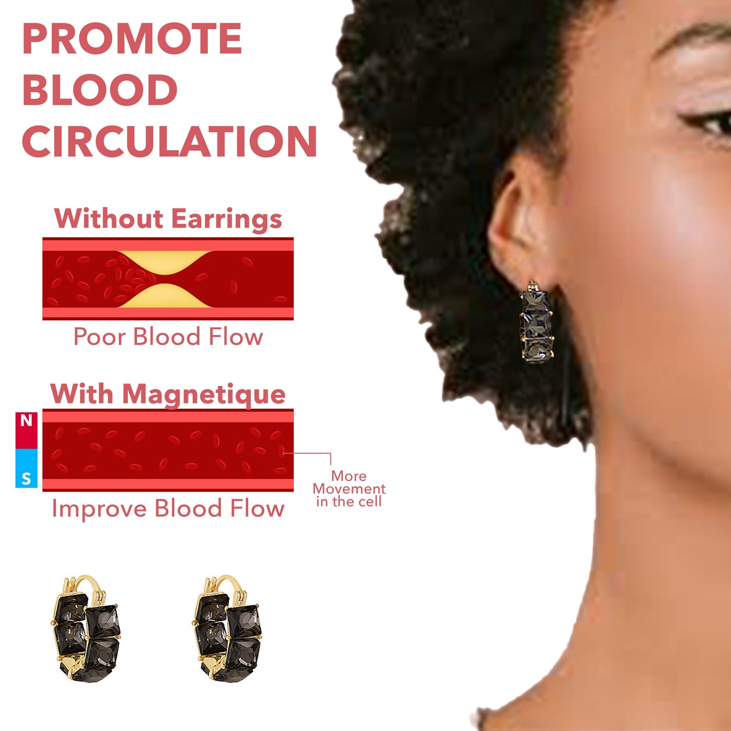 (🔥LAST DAY SALE-80% OFF) Diystar™ Lymphvitic Magnetisch Earrings
