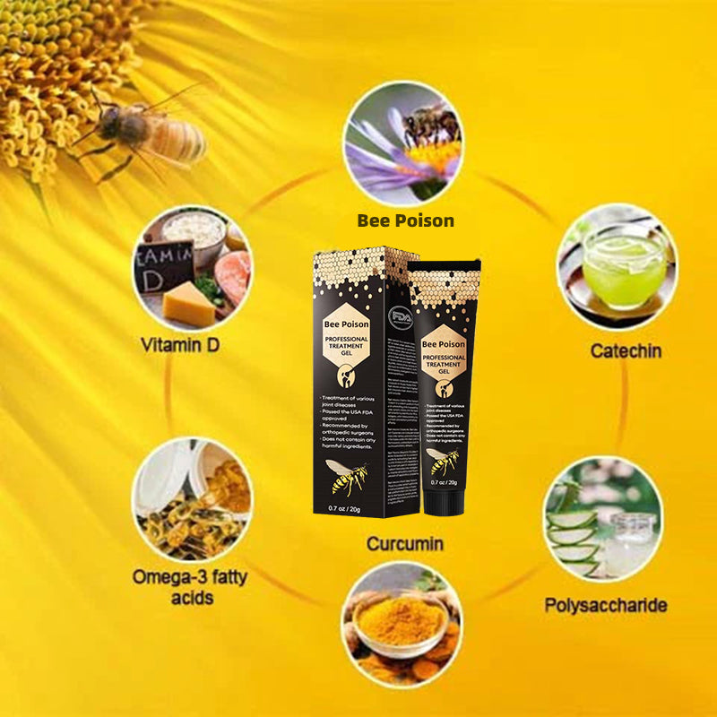 🐝 MOONBIFFY™ New Zealand Bee Poison Joint Relief Gel(New Zealand Bee Extract - Specializes in the treatment of orthopedic conditions and arthritic pain)