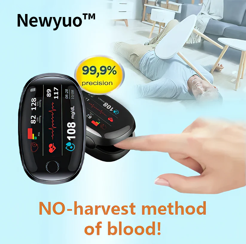 【AI Glucose Guardian】Newyuo™ Non-Invasive Blood Glucose Meter—99.97% Accuracy