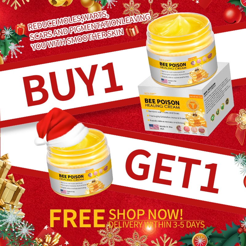 NESLEMY™ Bee Venom Skin Cream（👨‍⚕AAD Recommended),for Remove Warts, Acne and Scars