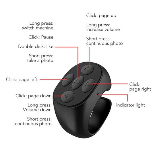 ✨New Year sale 50% OFF🔥Fingertip Wireless Bluetooth Remote Control