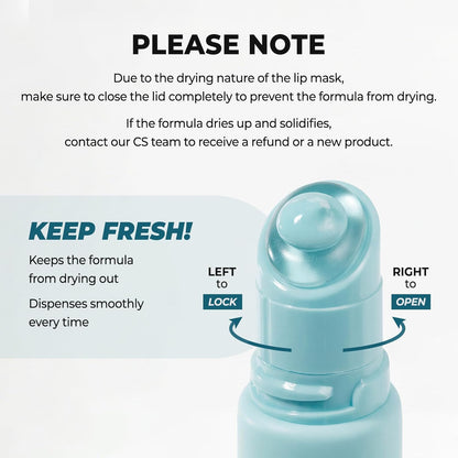 MUWIX Soothing Prep Lip Mask | Gentle Peel-Off Lip Mask for Dead Skin & Flakes