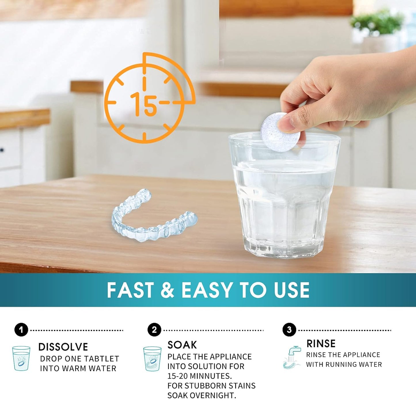 Neslemy™ Denture Cleaning Effervescent Tablets