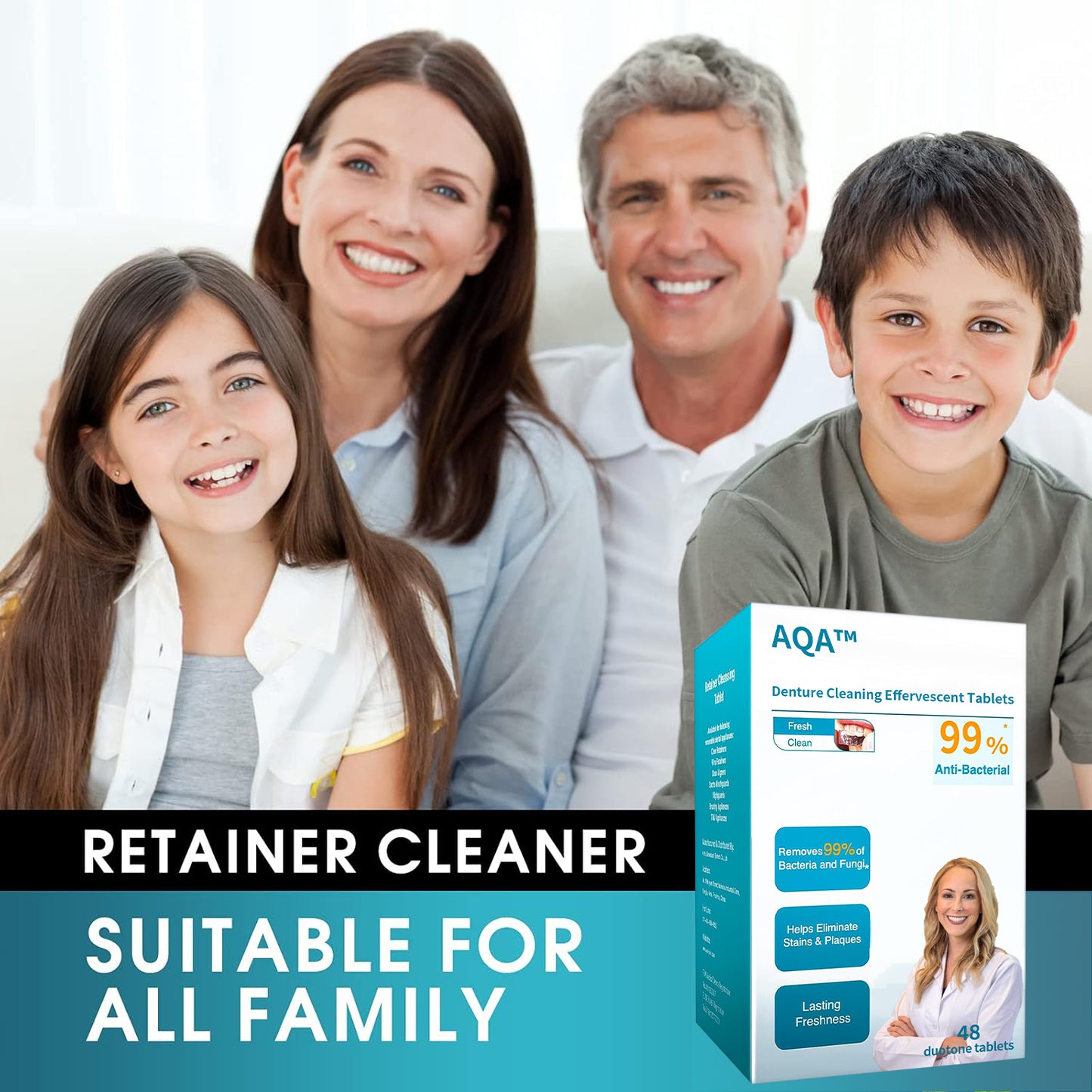 Neslemy™ Denture Cleaning Effervescent Tablets