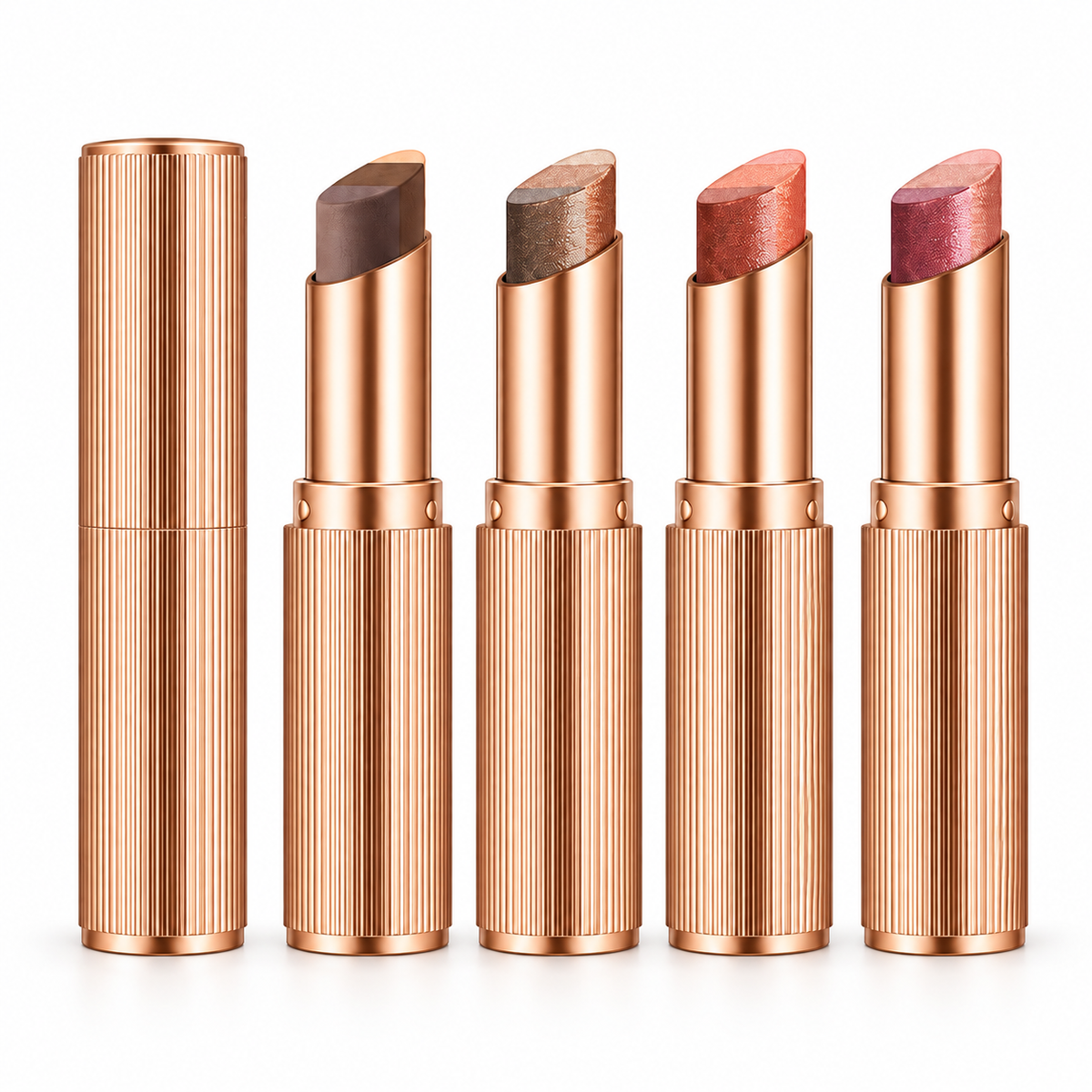 3-Color Gradient Eyeshadow Stick with Matte & Shimmer Finish