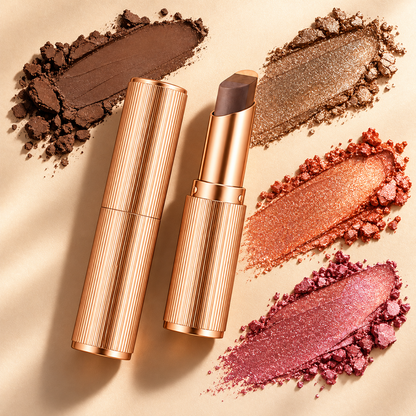 3-Color Gradient Eyeshadow Stick with Matte & Shimmer Finish