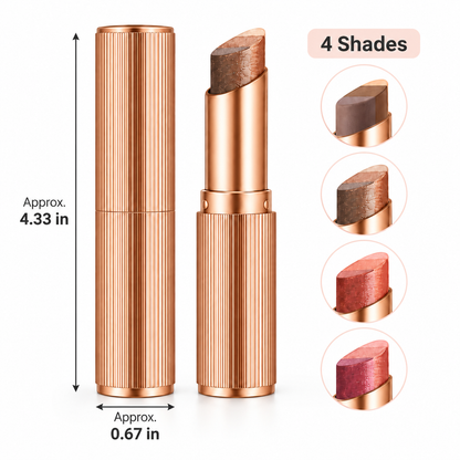 3-Color Gradient Eyeshadow Stick with Matte & Shimmer Finish