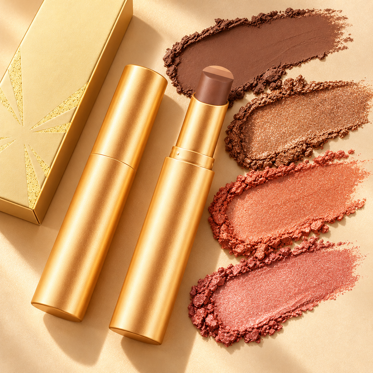 3-Color Shimmer Gradient Eyeshadow Stick