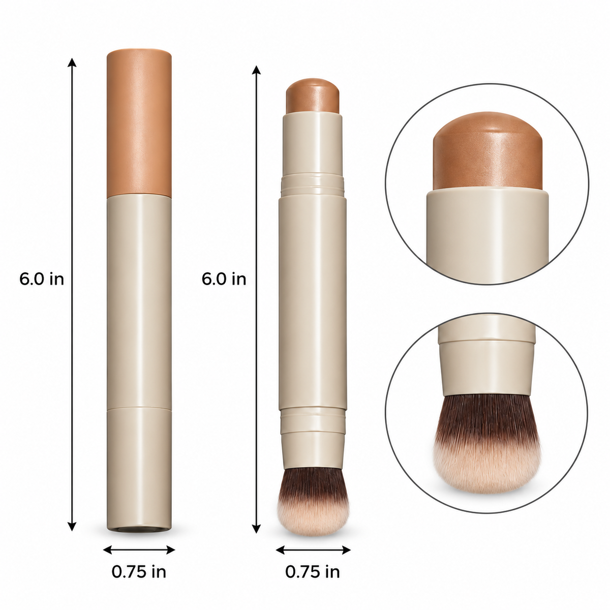 Dual-Ended Contour & Highlight Stick with Brush