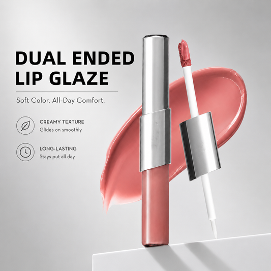 Perfect Twin Lip — Dual-Ended Liquid Lipstick with Velvet Matte Color and Glossy Shine