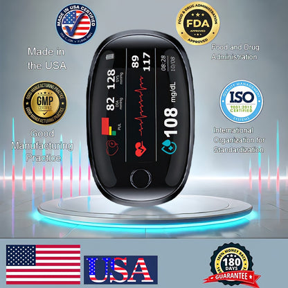 【AI Glucose Guardian】Newyuo™ Non-Invasive Blood Glucose Meter—99.97% Accuracy