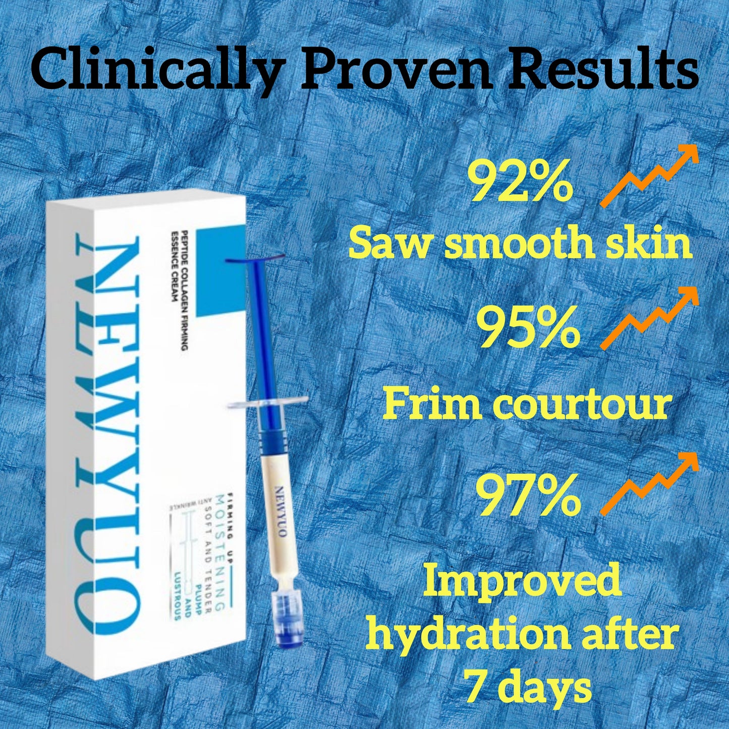 🔥NEWYUO-Polypeptide Collagen Elastic Essence Cream Moisturizing Hydrating Firming Low Irritating Serum