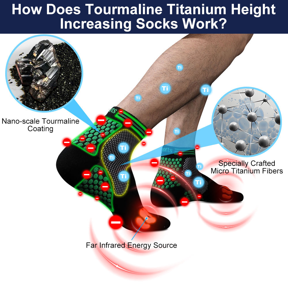 🔥🔥HIGHERSOCKS®2024 Far Infrared Schorl Titanium Ion Heightening Booster Socks